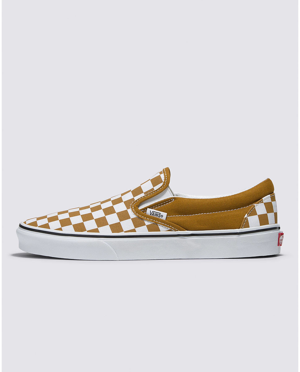 Mustard yellow 2024 checkerboard vans