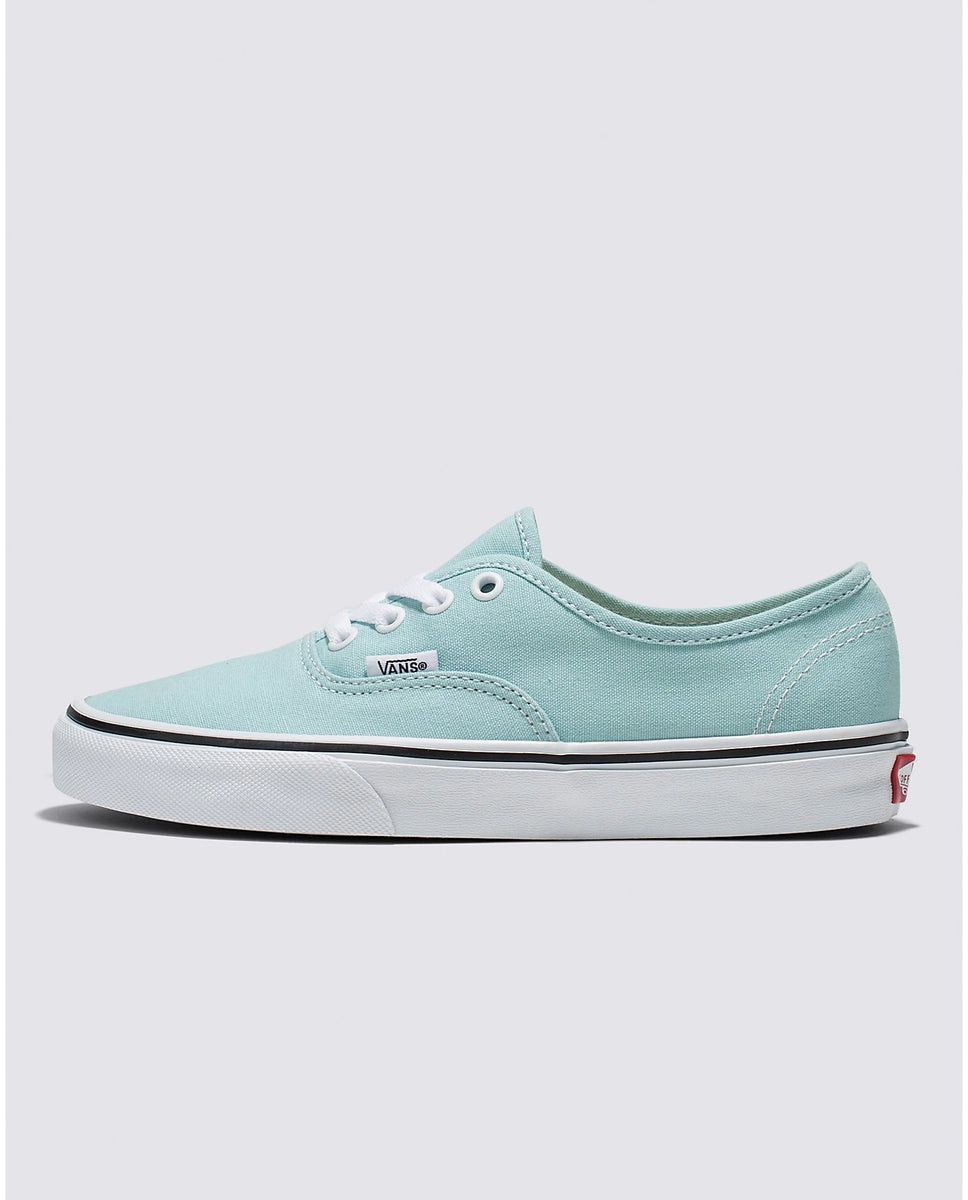 Turquoise and top grey vans shoes