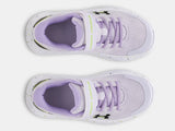 Under Armour Girls' PS UA Surge 4 AC Running Shoes - Salt Purple/Transparent - 535