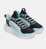 Under Armour Women's UA Breakthru 5 UAA Basketball Shoes - Stream / Black / Blaze Orange - 494