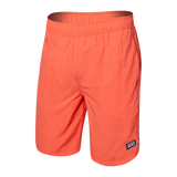 Saxx Mens Go Coastal Classic Volley 7" Swim Short - Hot Coral