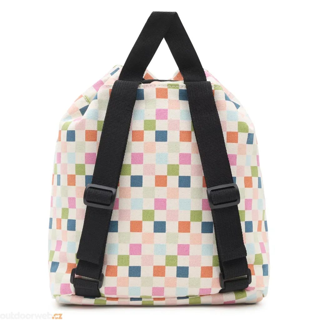 NWT, Vans seeker  mini backpack in a multi color  checked print . Vans Seeker Mini Backpack - Rose Smoke Checker – Rumors  main image 2