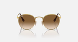 Ray-Ban Round Metal Sunglasses - Gold W/ Brown Gradient
