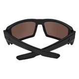 Spy Rebar Sunglasses - Matte Black - Happy Bronze with Red Mirror + ANSI
