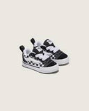Vans Toddler Knu Skool Elastic Lace Shoes - Checkerboard Black/True W