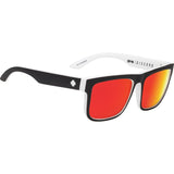 Spy Discord Sunglasses - Whitewall - Happy Gray Green Polar with Red Spectra Mirror