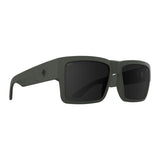 Spy Cyrus Sunglasses - Matte Olive - Happy Gray Green