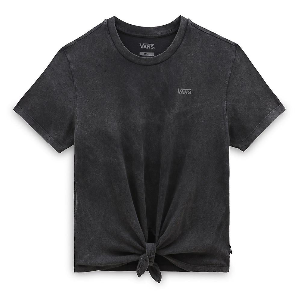 バンズ Vans Junior V Wash Short Sleeve Knot Tee レディース シャツ トップス Black Vans Womens Junior V Wash Knot Short Sleeve – Rumors Skate