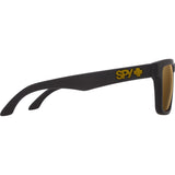 Spy Helm Low Bridge Fit Sunglasses - Soft Matte Black - Happy Bronze with Gold Spectra Mirror