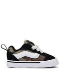 Vans Toddler KNU Skool Elastic Lace Shoes - Camo Black/Green