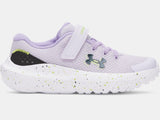 Under Armour Girls' PS UA Surge 4 AC Running Shoes - Salt Purple/Transparent - 535