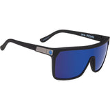 Spy Flynn Sunglasses - Soft Matte Black - Happy Bronze with Dark Blue Spectra Mirror