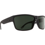 Spy Rocky Sunglasses - Matte Black - Happy Gray Green