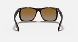 Ray-Ban Justin Sunglasses - Rubber Havana W/ Brown Grey Gradient Polar
