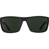 Spy Rocky Sunglasses - Matte Black - Happy Gray Green
