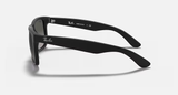 Ray-Ban Justin Sunglasses - Rubber Black W/ Dark Grey Gradient