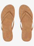 Roxy Womens Gabbie Flip-Flops Sandals - Tan