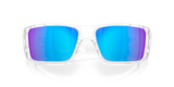 Oakley Heliostat Sunglasses - Clear W/ Prizm Sapphire Polarized