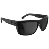Spy Overhaul XL Sunglasses - Soft Matte Black - Happy Boost Pola rBlack Mirror + ANSI