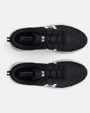 Under Armour Men's UA Charged Assert 10 Wide (4E) Running Shoes - Black / White - 001