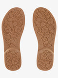 Roxy Womens Gabbie Flip-Flops Sandals - Tan
