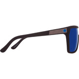Spy Flynn Sunglasses - Soft Matte Black - Happy Bronze with Dark Blue Spectra Mirror