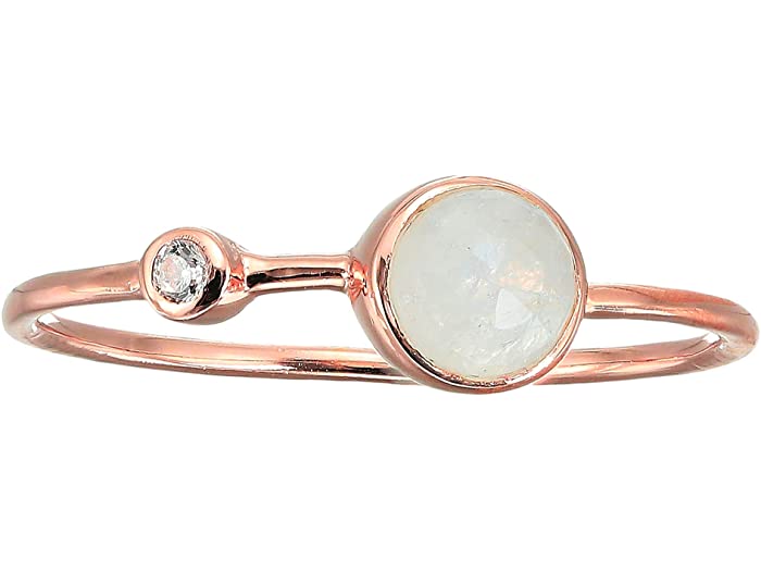 Pura Vida Ring Moonstone Double Stone