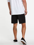 Volcom Mens Frickin Elastic Waist Shorts - Black