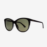 Electric Palm Sunglasses - Gloss Black/Grey Polarized