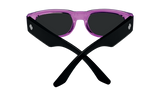 Spy Genre Sunglasses - Translucent Magenta Matte Black - Happy Gray
