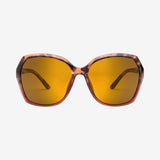 Volcom Psychic Sunglasses - Gloss Tort Pink/Gold Mirror Polar