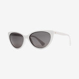 Volcom Butter Sunglasses - Gloss White/Gray