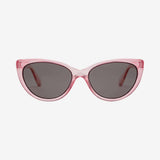 Volcom Butter Sunglasses - Crystal Light Pink/Gray