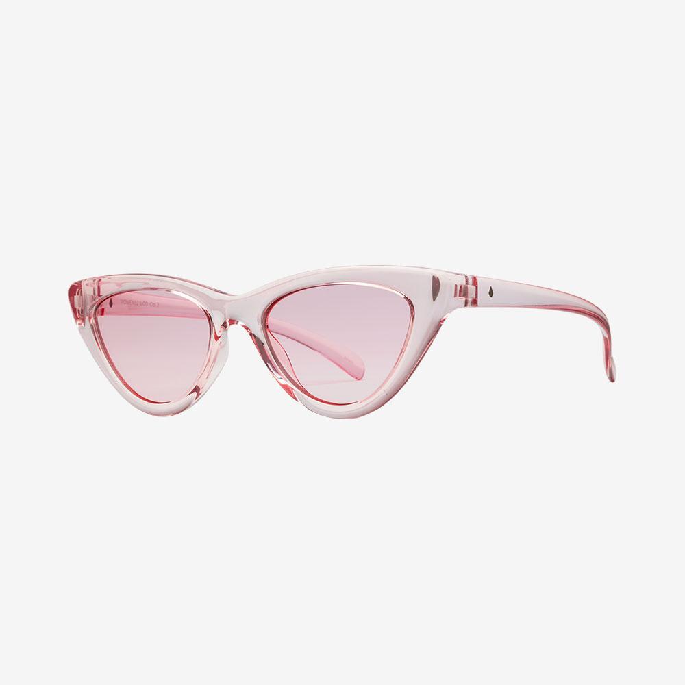 VOLCOM KNIFE Checkerboard Cat-Eye Sunglasses with pink Lenses Volcom Knife Sunglasses - violet (gloss purple tort/gray purple) main image 4