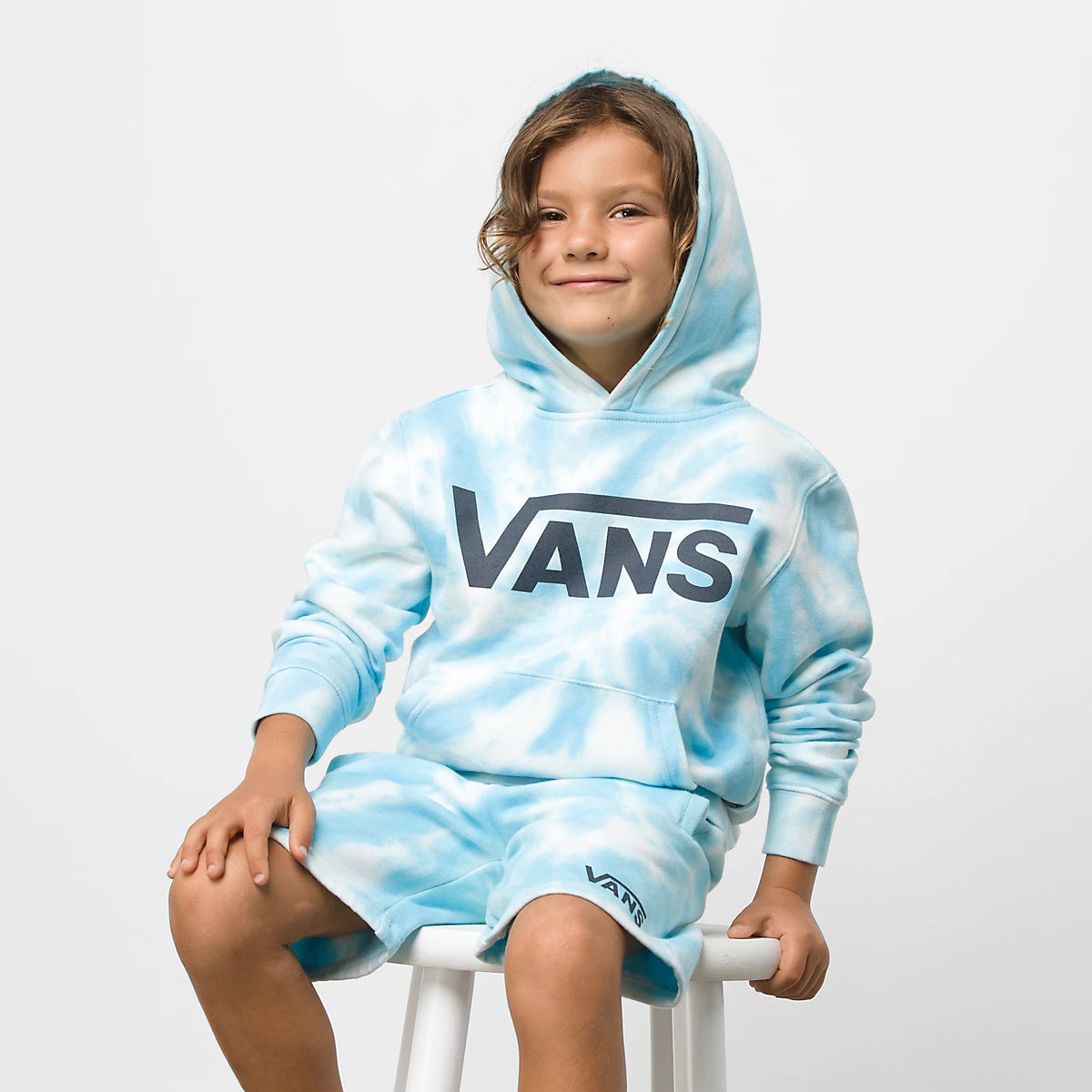 Vans Little Boys Burst Tie Dye Pullover Hoodie