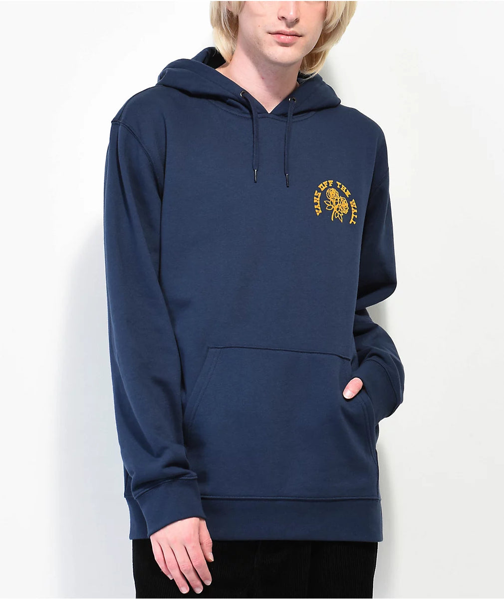 Vans navy blue shop hoodie