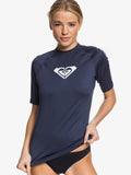 Roxy Womens Whole Hearted Short Sleeve Rashguard