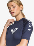 Roxy Womens Whole Hearted Short Sleeve Rashguard