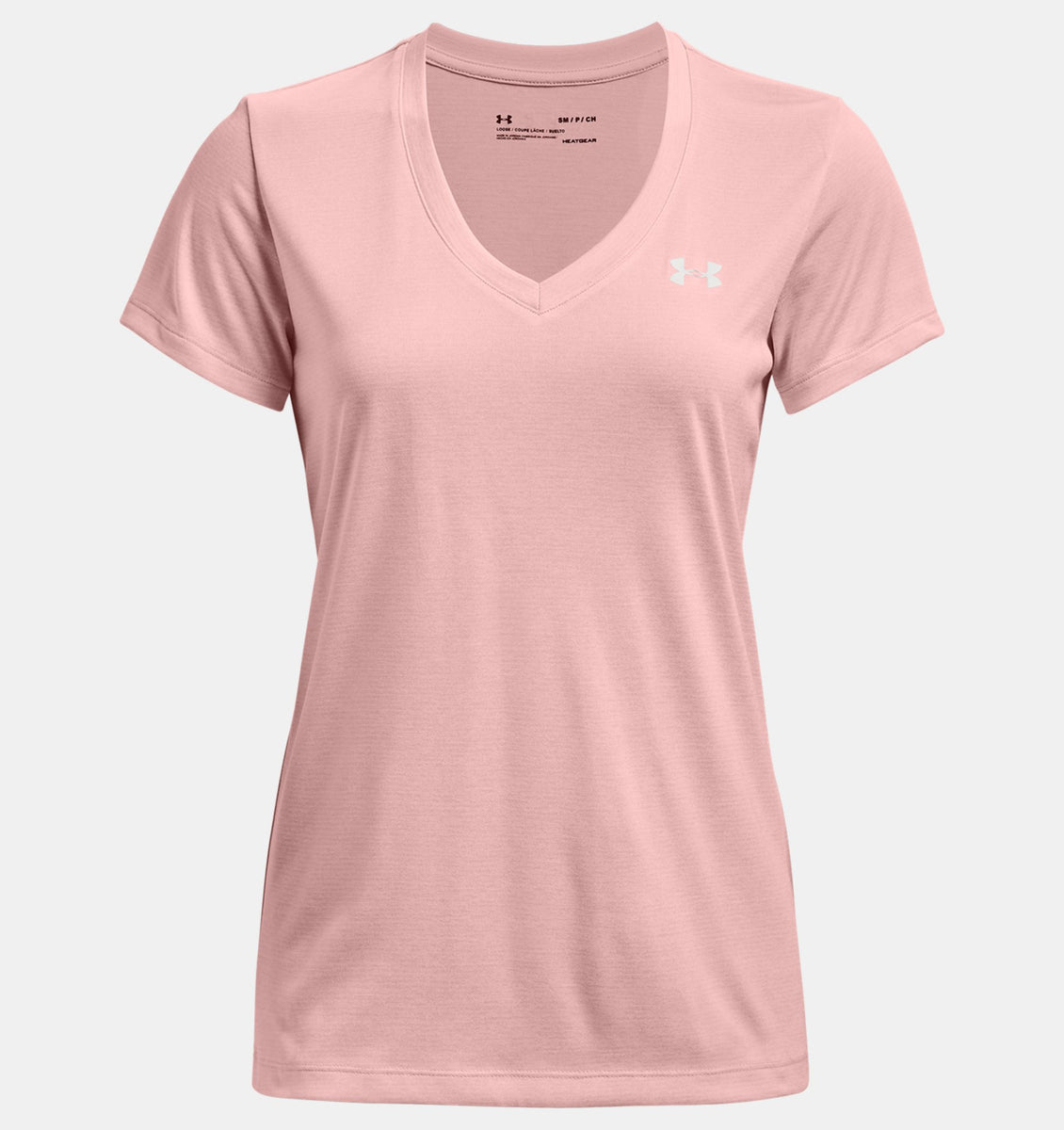 Under Armour Women's Tech V-Neck T-Shirt - Pink