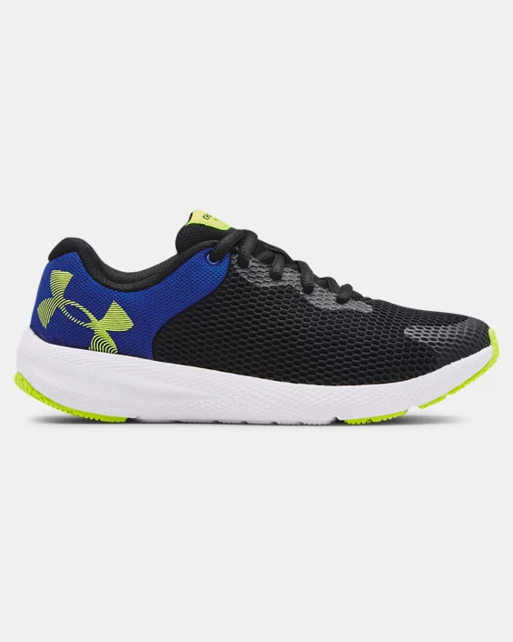 Under Armour Boys' GS UA Charged Pursuit 2 Big Logo Running Shoes