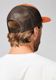 Nixon Iconed Trucker Hat - Orange / Brown