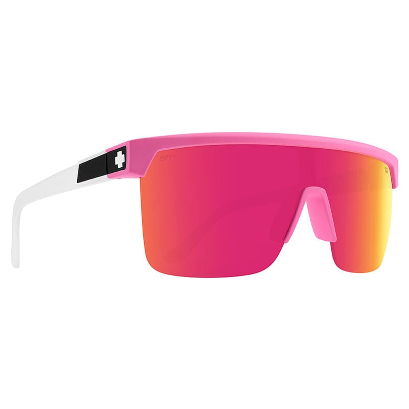 Spy Monolith Sunglasses (Mat Neon Pink / Bronze w Light Green Mirror)