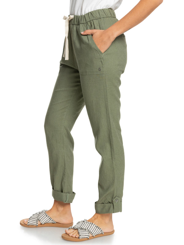 Roxy On The Seashore Linen Cargo Trousers - Casual Trousers Women's, Buy  online