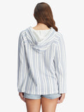 Roxy Womens Wild And Free Stripe Poncho Hoodie
