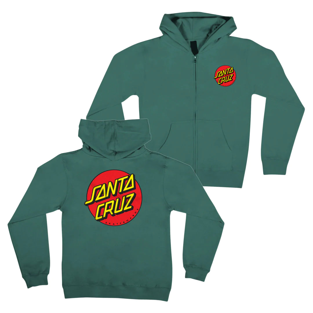 Santa Cruz Youth Classic Dot Zip Hoodie – Rumors Skate and Snow