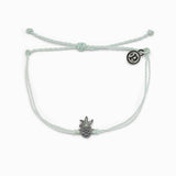 Pura Vida Silver Charm Bracelet ~ Open Pineapple Winter Fresh