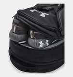 Under Armour UA Hustle Pro Backpack - Black / Metallic Silver