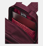 Under Armour UA Hustle Pro Backpack - Dark Maroon / Legendary Black