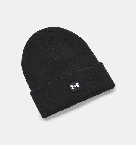 Under Armour Men's UA Halftime Ribbed Beanie - Black