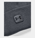 Under Armour Men's UA Halftime Cuff Beanie -Pitch Gray / Black